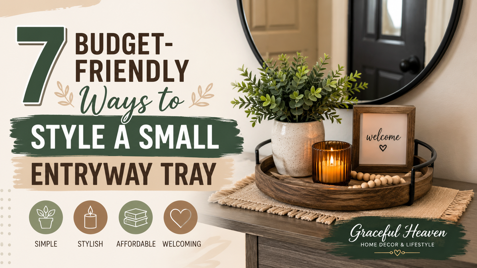 7 Budget-Friendly Ways to Style a Small Entryway Tray