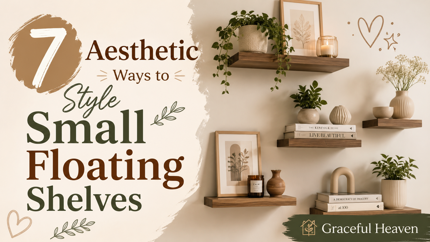 How to Arrange Small Decorative Objects on a Bookshelf