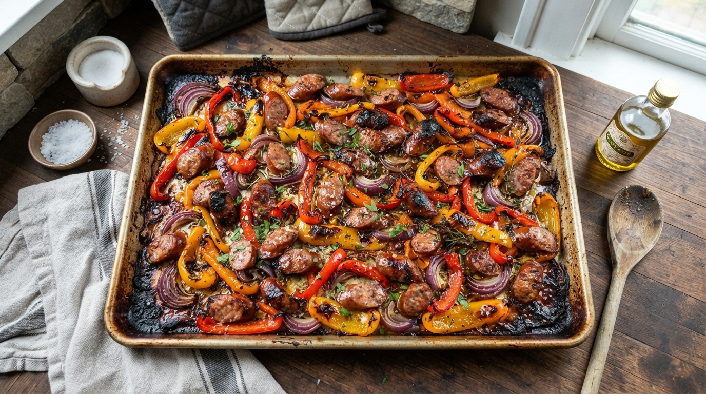 15 Quick 15-Minute Sheet Pan Sausage Dinners