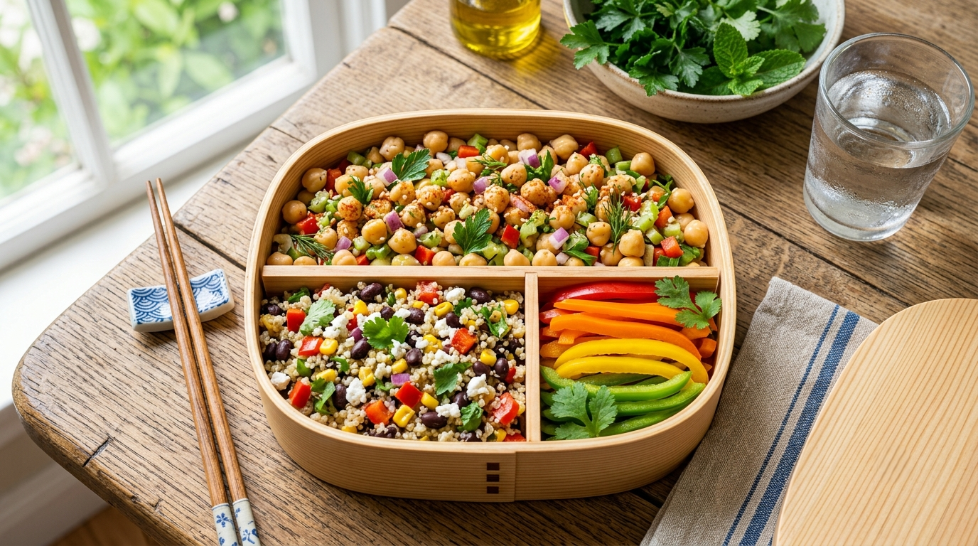 10 Healthy High-Protein Vegan Lunchbox Ideas