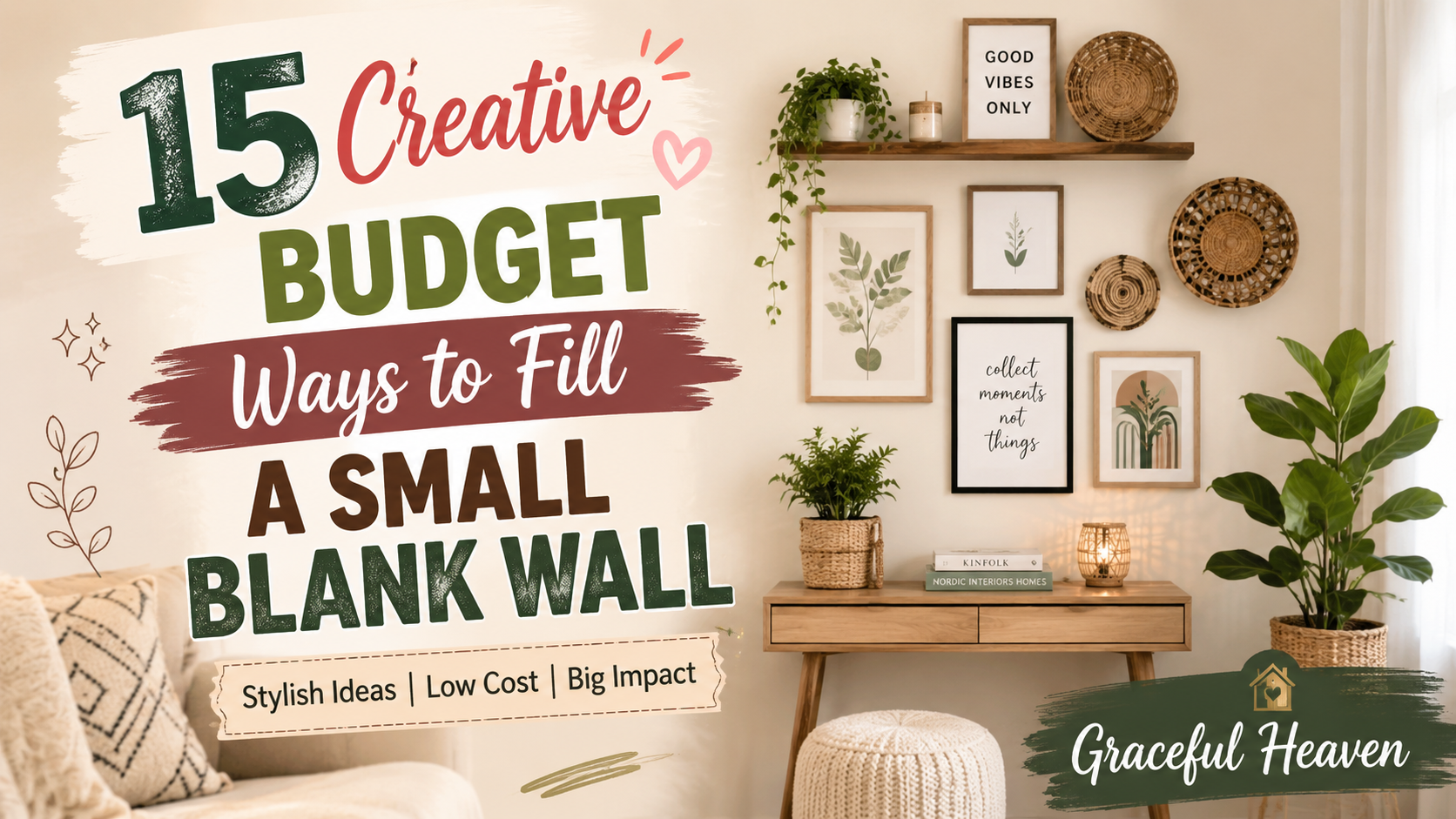 15 Creative Budget Ways to Fill a Small Blank Wall