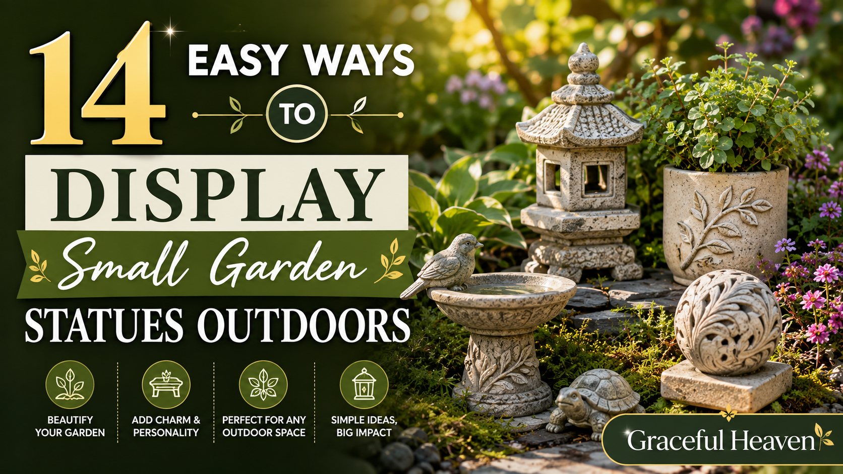 14 Easy Ways to Display Small Garden Statues Outdoors