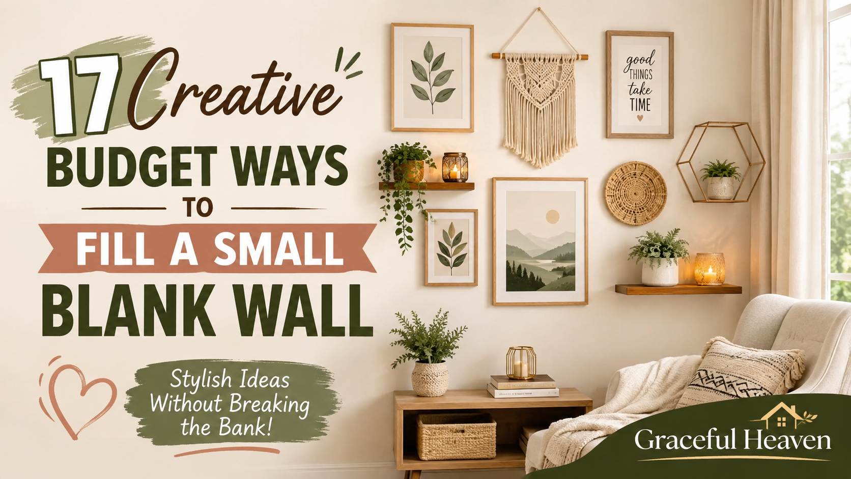17 Creative Budget Ways to Fill a Small Blank Wall