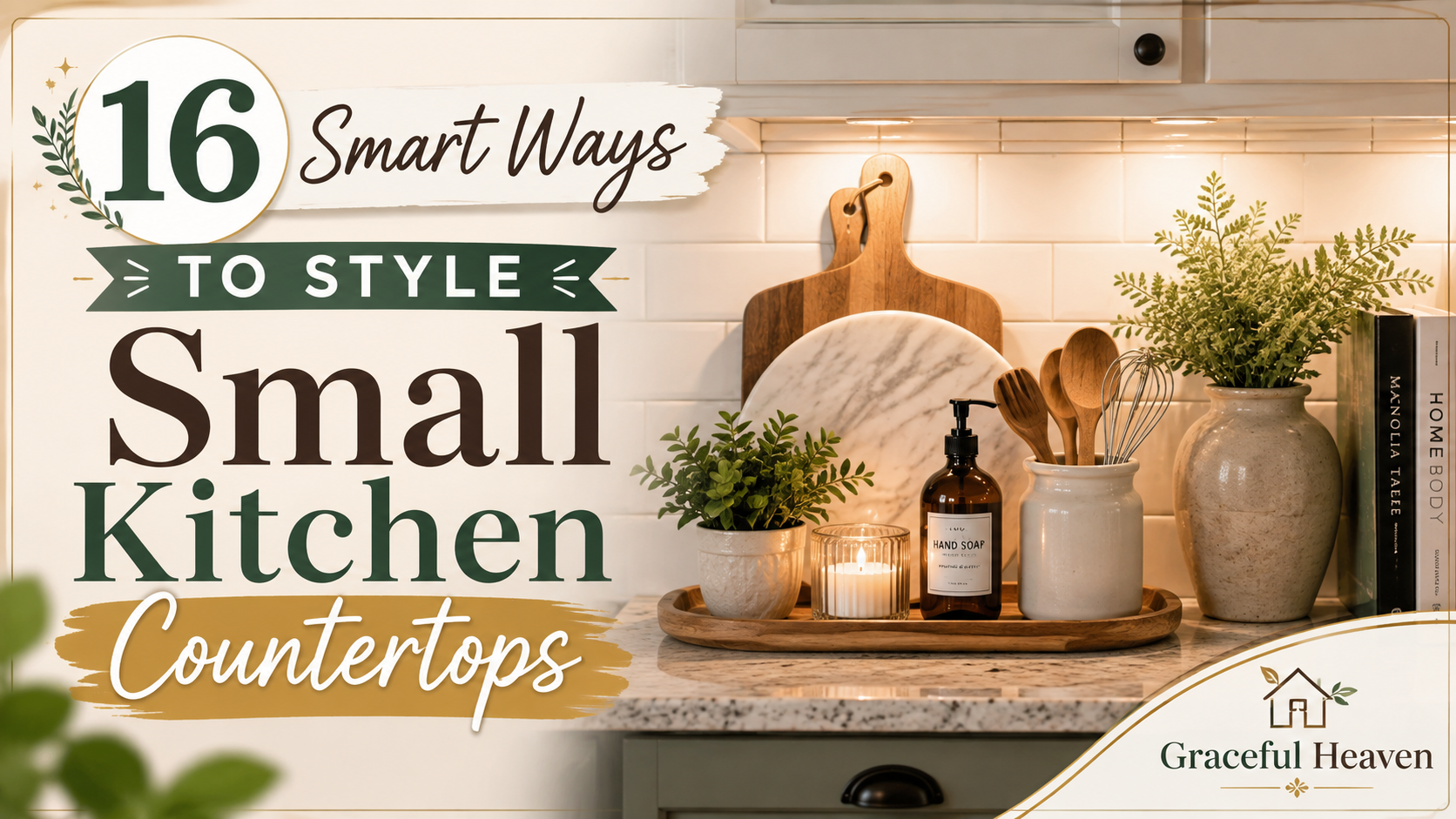 16 Smart Ways to Style Small Kitchen Countertops