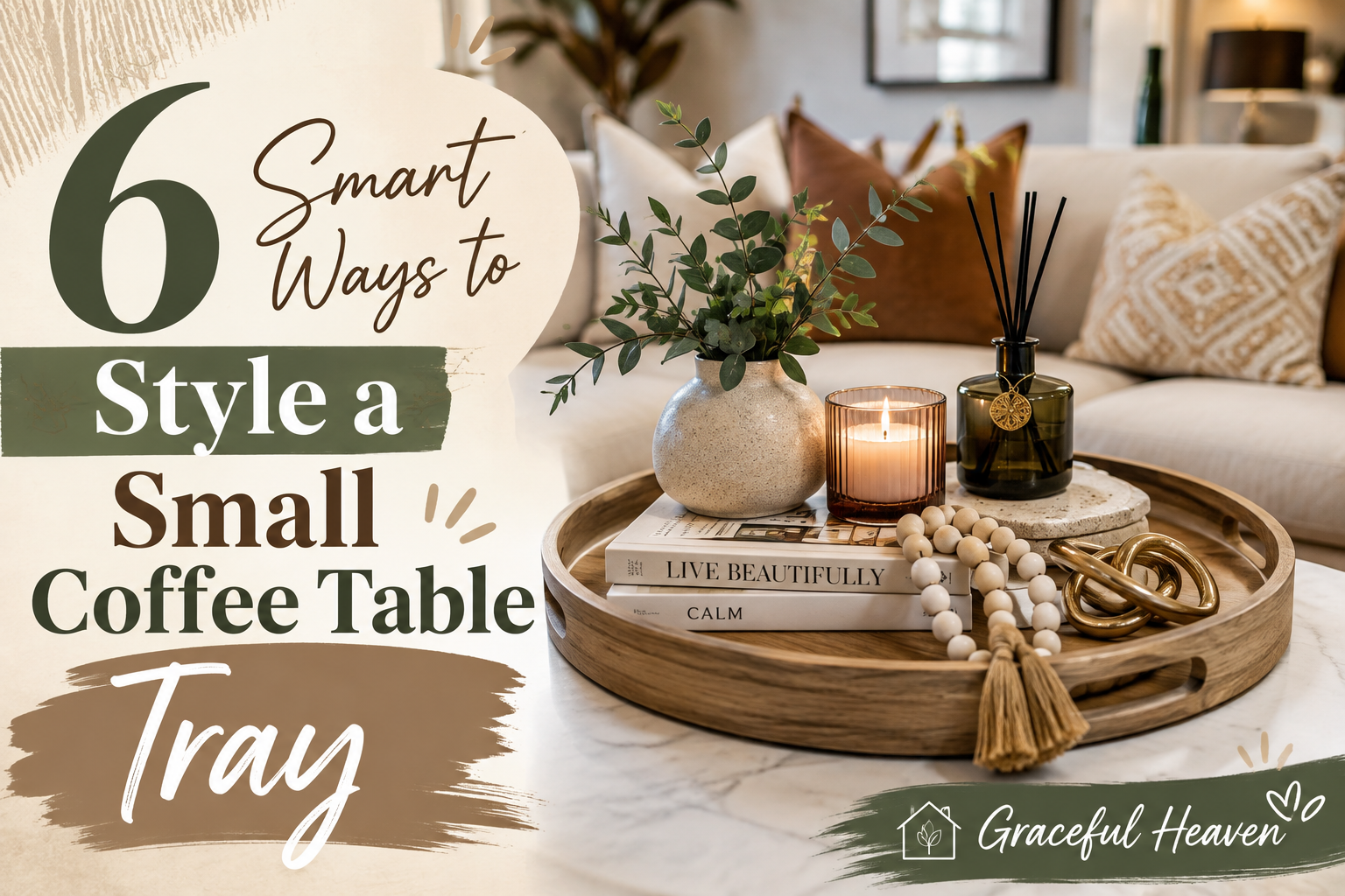 6 Smart Ways to Style a Small Coffee Table Tray