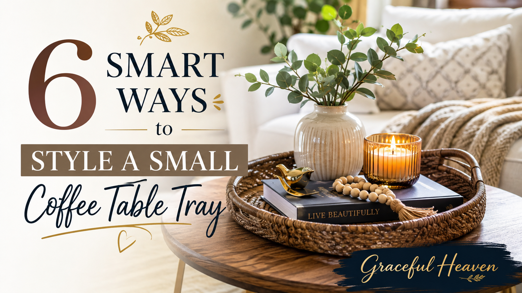 6 Smart Ways to Style a Small Coffee Table Tray