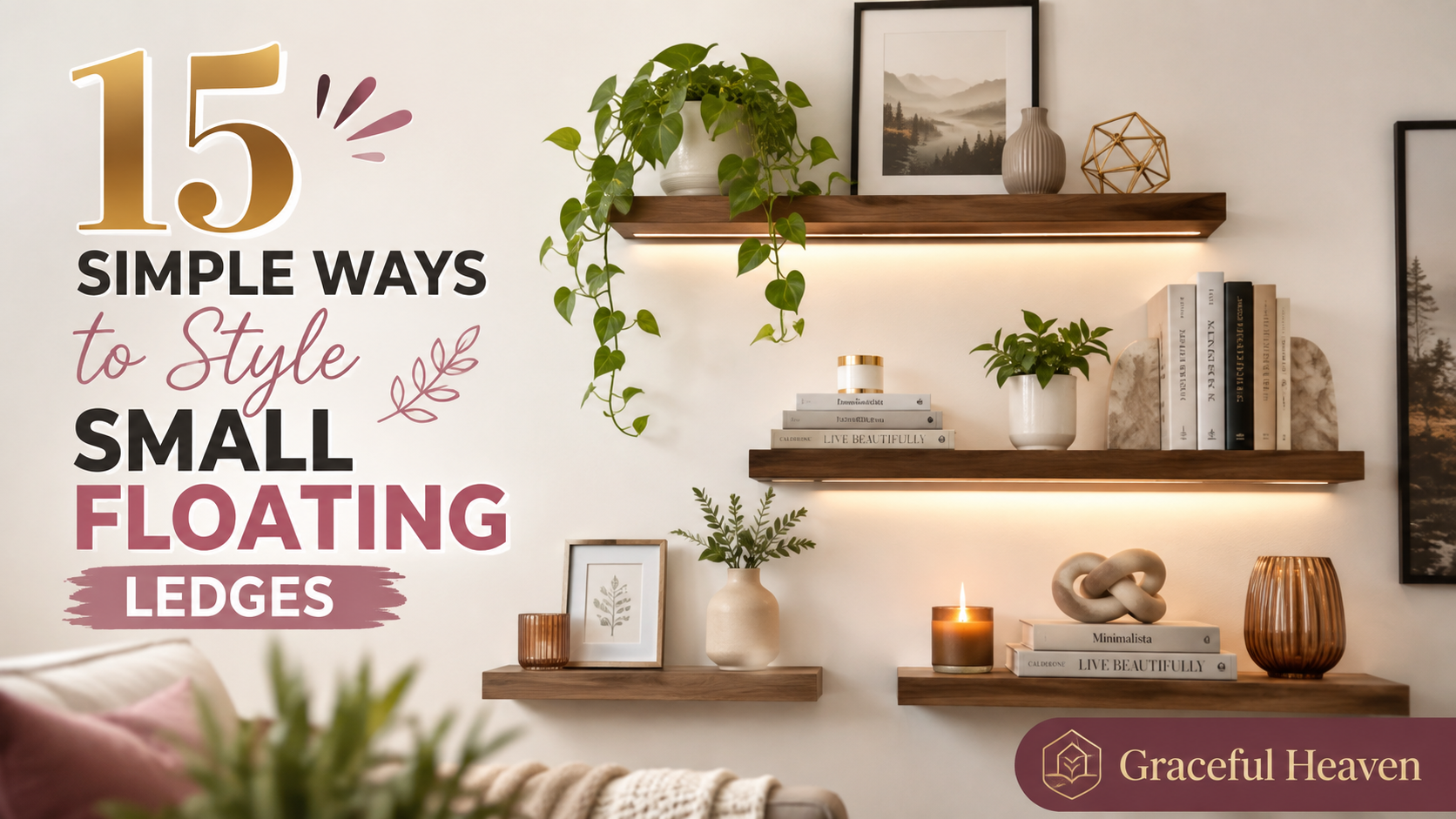 15 Simple Ways to Style Small Floating Ledges