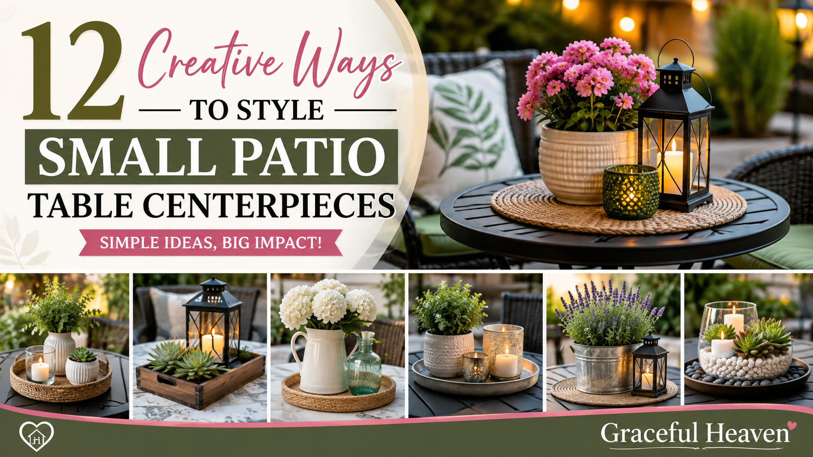 12 Creative Ways to Style Small Patio Table Centerpieces
