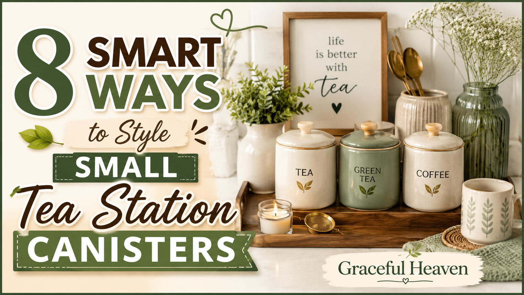 8 Smart Ways to Style Small Tea Station Canisters