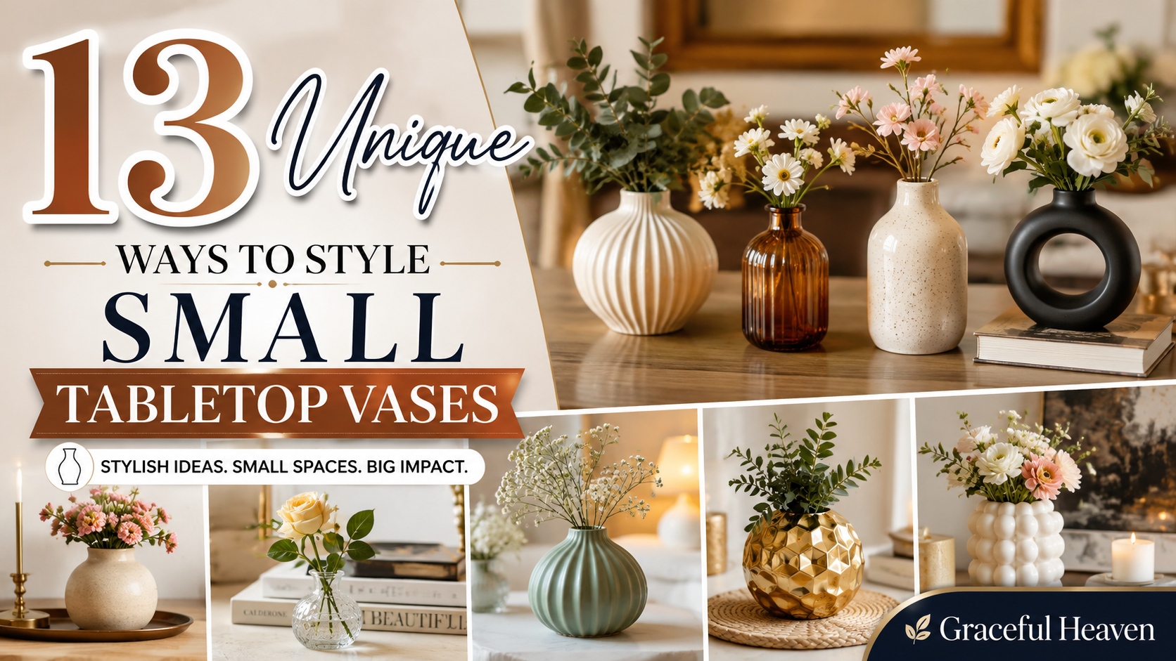 13 Unique Ways to Style Small Tabletop Vases